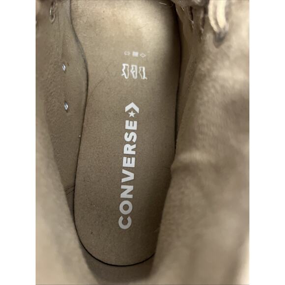 Converse Chuck Taylor All Star Lift Shoes Womens Size 9 Tan Suede Platform - Picture 10 of 13